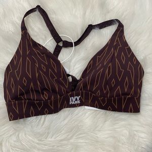 IVY PARK Monogram Triangle Bra S